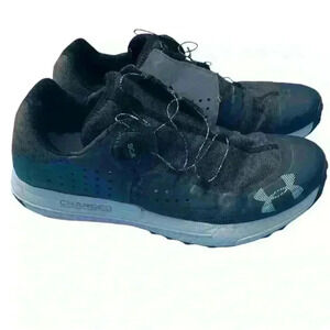 UNDER ARMOUR WOMENS TENNIS SHOE BLACK UA SYNCLINE BOA, 3021374-101 Sz 10